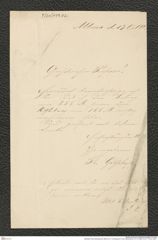 Nachlass Franz Steindachner, Brief von Th. Grohskopf an Franz Steindachner (13.10.1880), Inv.Nr. 179.02, Seite 1